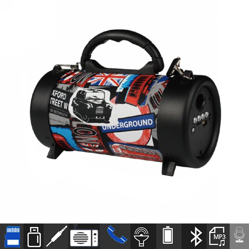 Hifi Bluetooth динамик Беспроводная колонка MP3 музыка аудио TF FM радио громкоговоритель