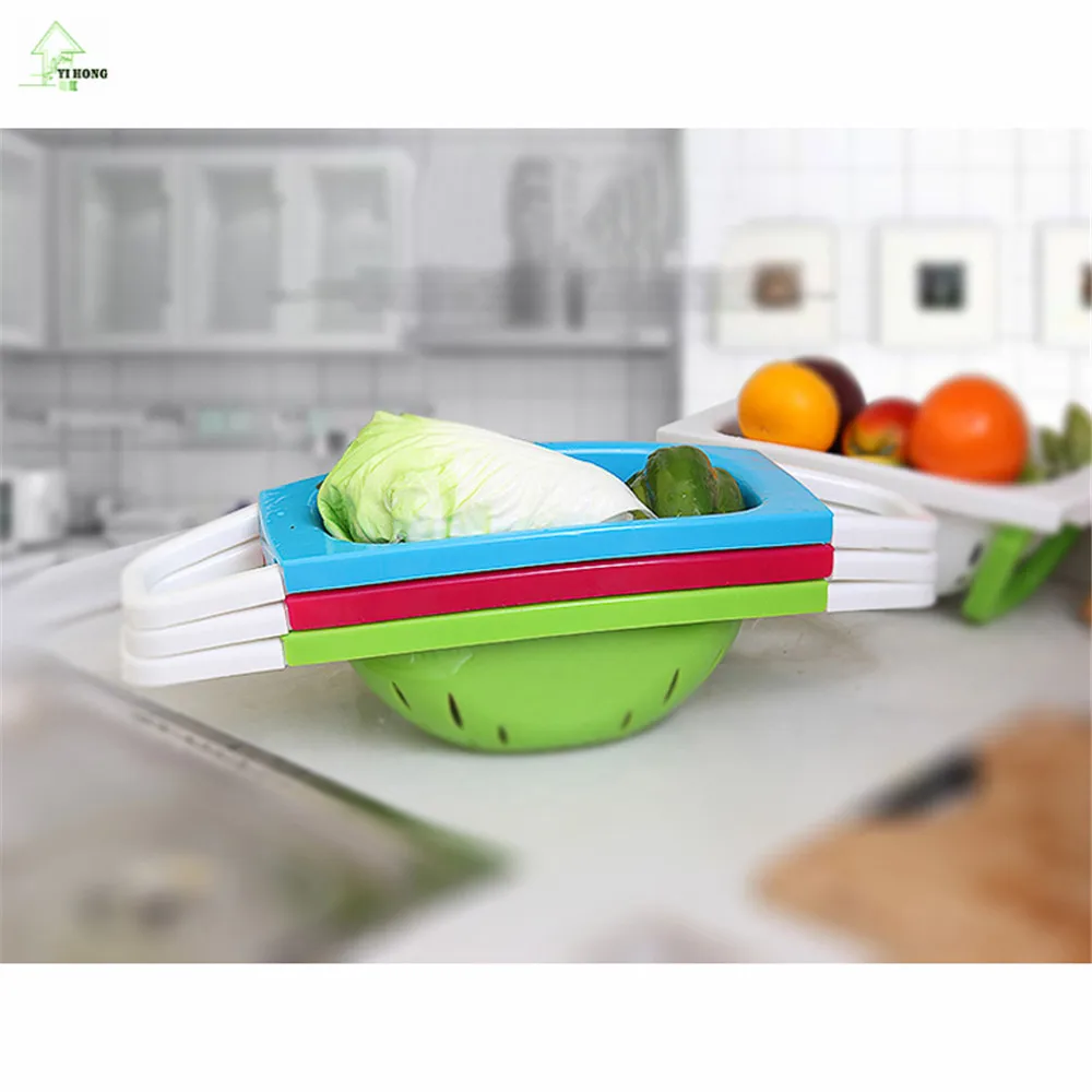 YIHONG пластиковый держатель для хранения корзина кухонная полка поднос миска