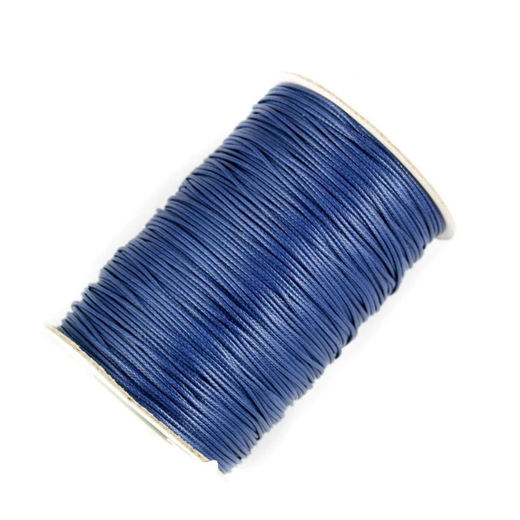Ink Blue 30 цветов, 1 мм, 1,5 мм, 2 мм, корейский шнур из полиэфирного волокна, круглая веревка для бисероплетения/нить/проволока/веревка для рукоделия, аксессуары - Цвет: Ink Blue