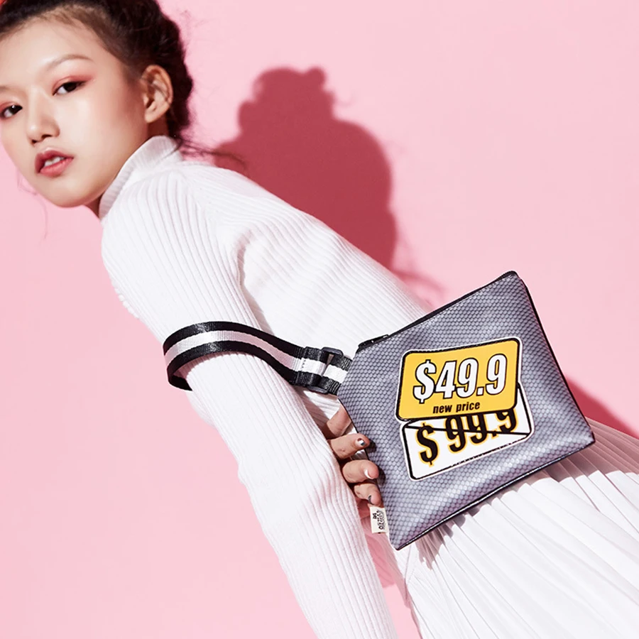 Креативный кошелек женский клатч на молнии Портмоне женские кошельки и сумка для