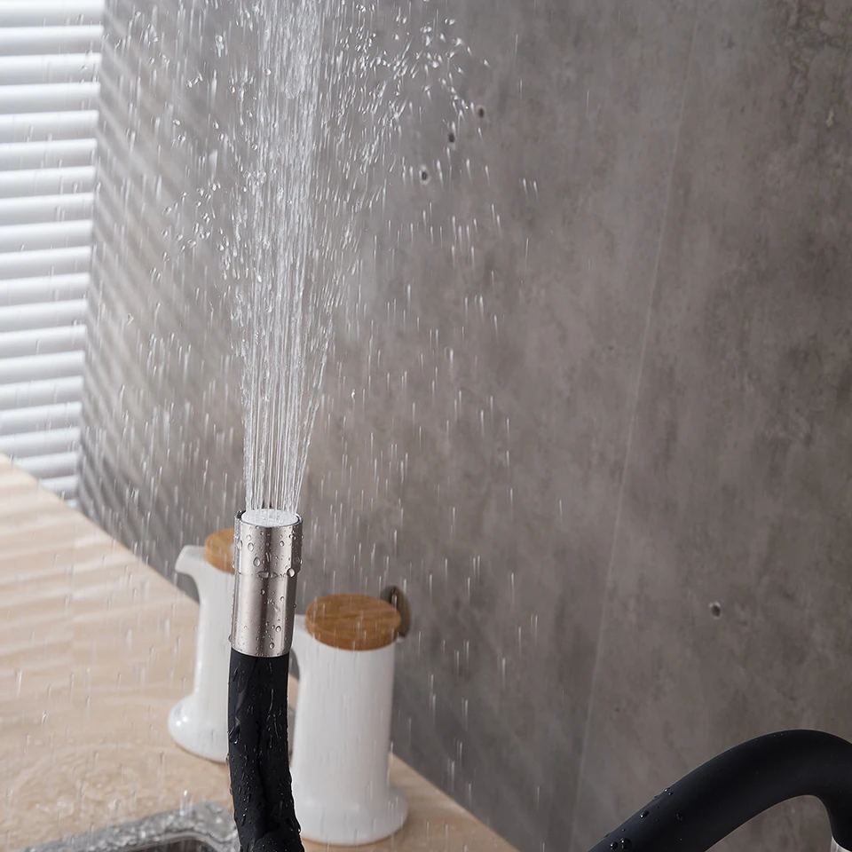 Электрический мгновенный смеситель 220 В для кухни черный водонагреватель из