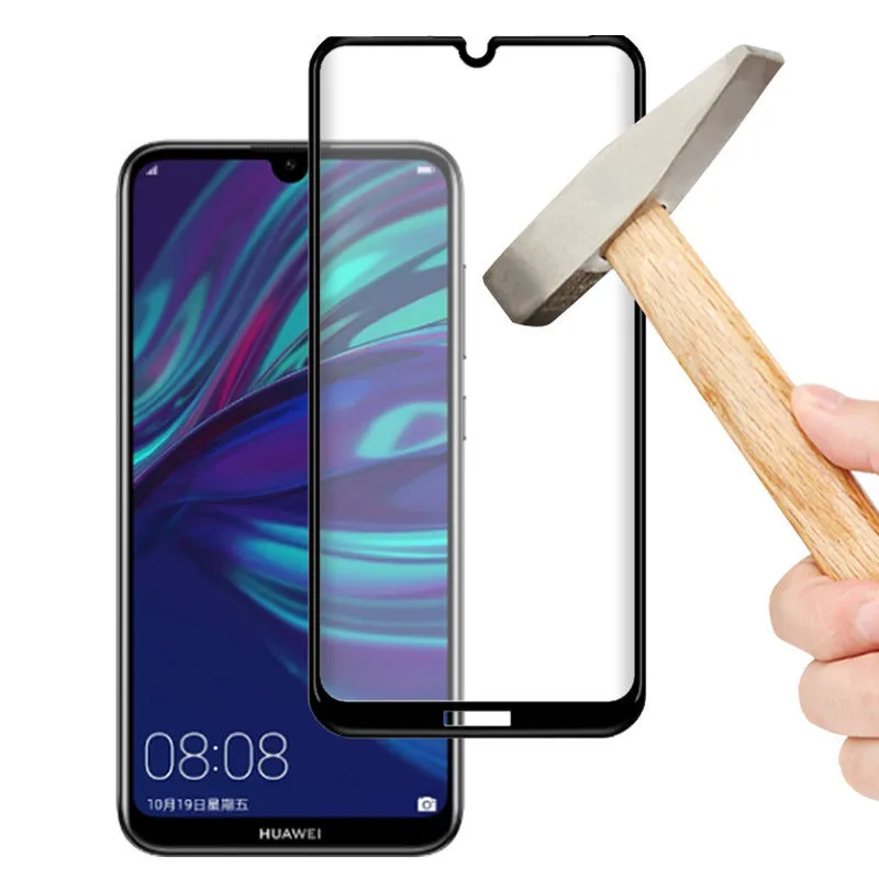 2 uds vidrio para Huawei Enjoy 9 Protector de pantalla del tel&eacute;fono pegamento completo vidrio templado para Huawei Enjoy 9 vidrio para Huawei Enjoy 9 BSNOVT-1