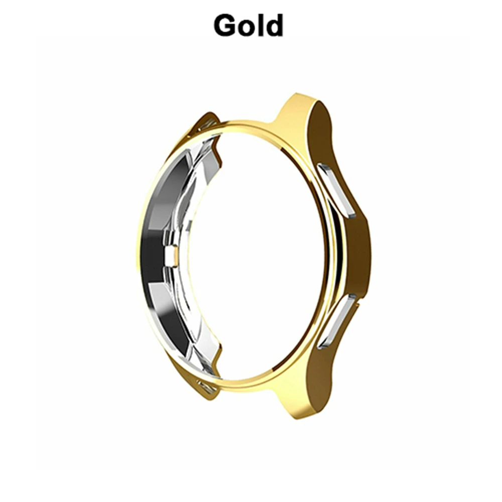 gold Модный силиконовый чехол для часов из ТПУ, мягкий чехол-держатель для часов samsung gear S3 Galaxy Watch 46 мм 42 мм, защитная пленка - Цвет: gold