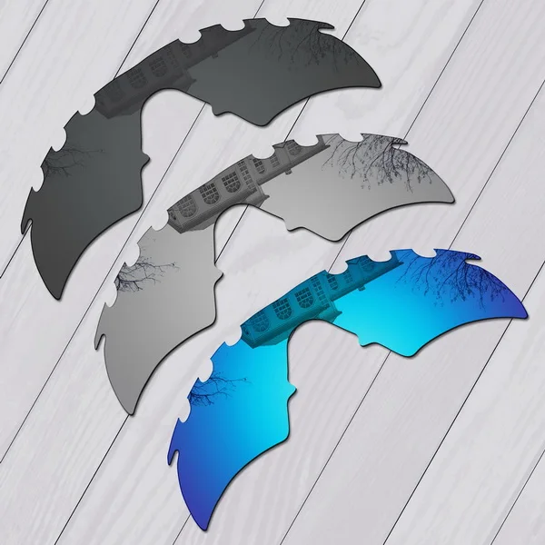 Black-Silver-Blue E.O.S поляризованные улучшенные Сменные линзы для солнцезащитных очков в оправе oxley M Strike Vented-несколько вариантов - Цвет линз: Black-Silver-Blue