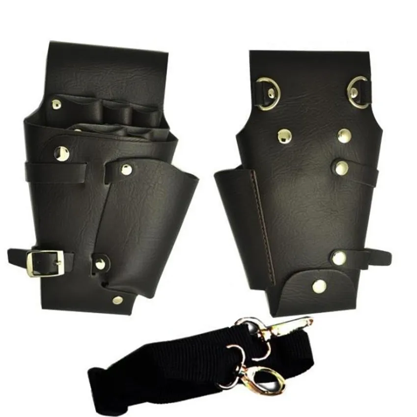 Профессиональный кожаный чехол для ножниц и парикмахерских ножниц|scissor bag|hairdressing