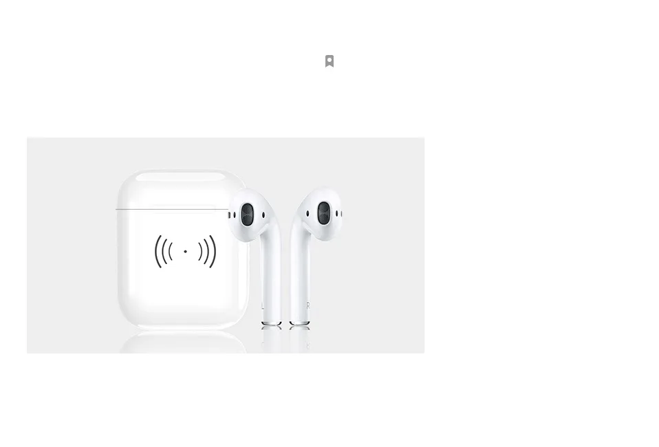Airpods Bluetooth гарнитура Беспроводная зарядка коробка airpods зарядное устройство тщательный дизайн цепи более идеальная защита airpods