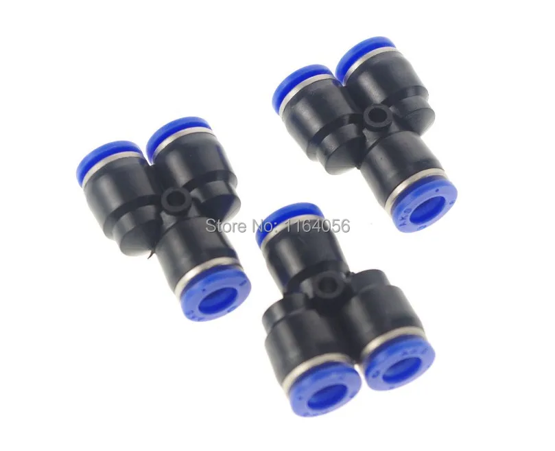 10 шт Пневматический вставной Фиттинг равноценный Y-образный разъем 8 мм |