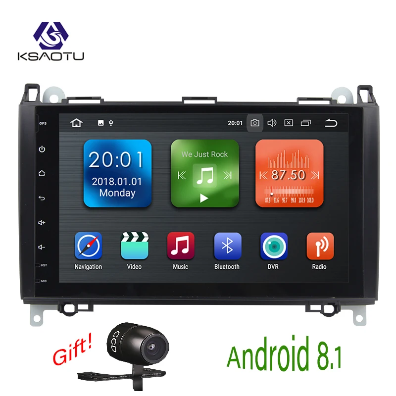 KSAOTU 9 &quotDAB + 4G Android 8 1 автомобильный DVD плеер SD GPS для Mercedes Benz A/B Class Sprinter Viano Vito |