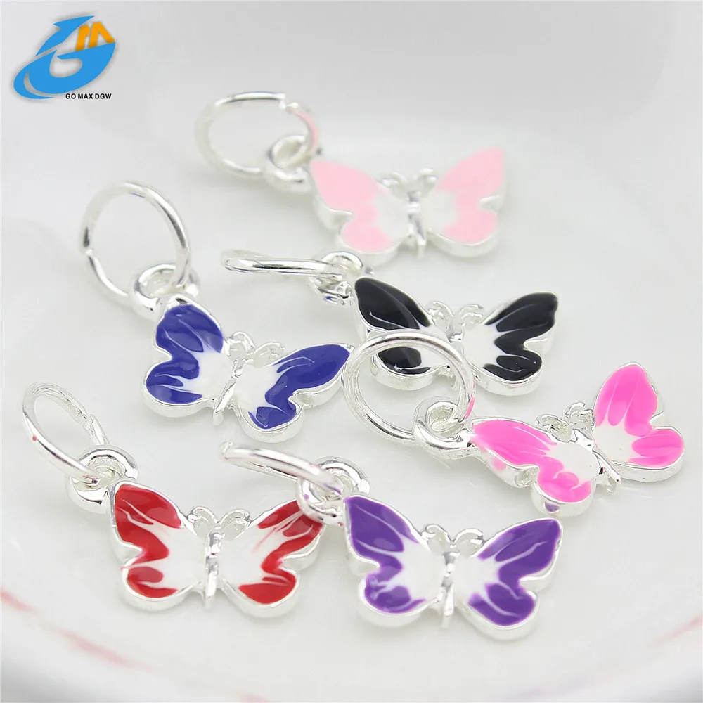DGW 5 видов цветов подвеска в виде бабочки подходит для Панов браслет и ожерелье