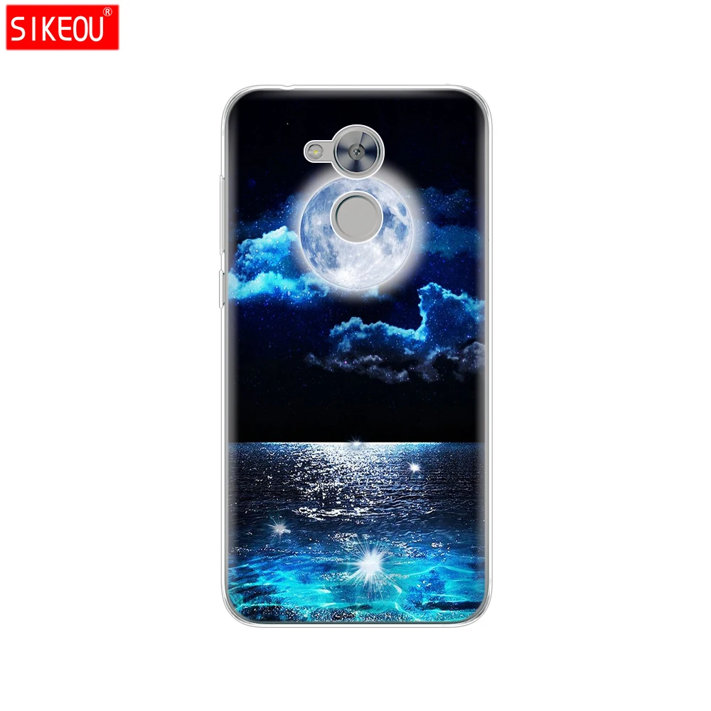 12063 Чехол для телефона huawei honor 6A, Мягкий ТПУ силиконовый чехол на заднюю панель, 360, полностью защитный чехол с принтом кота цветка - Цвет: 12063