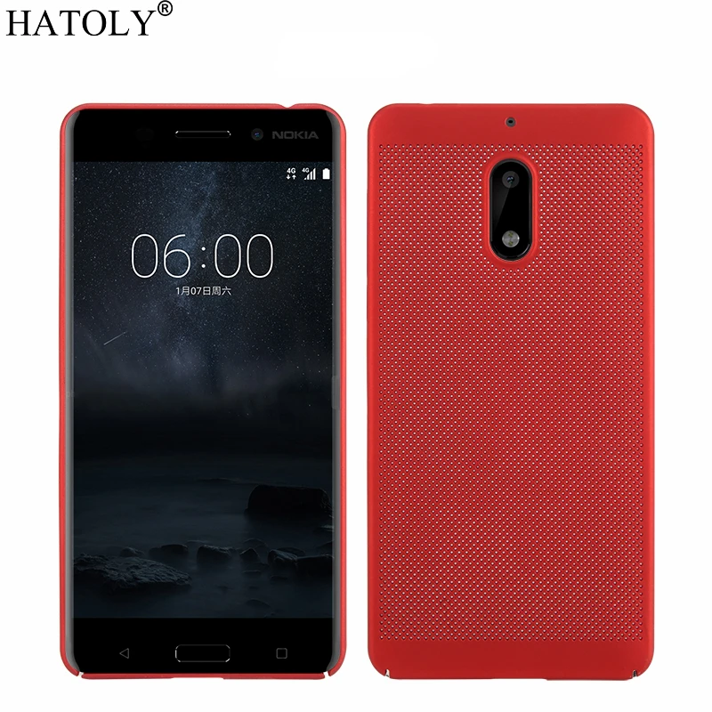HATOLY дышащий чехол для Nokia 6 ультра-тонкий отвода тепла случаях холодный матовый