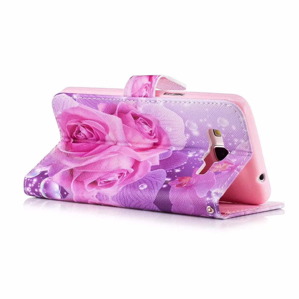Цветной кожаный чехол-бумажник чехол для samsung Galaxy A10 A20 A30 A40 A50 A70 J2 Pro J7 J5 Prime A7 A9 J4 J6 S9 S10e S10 плюс Чехол