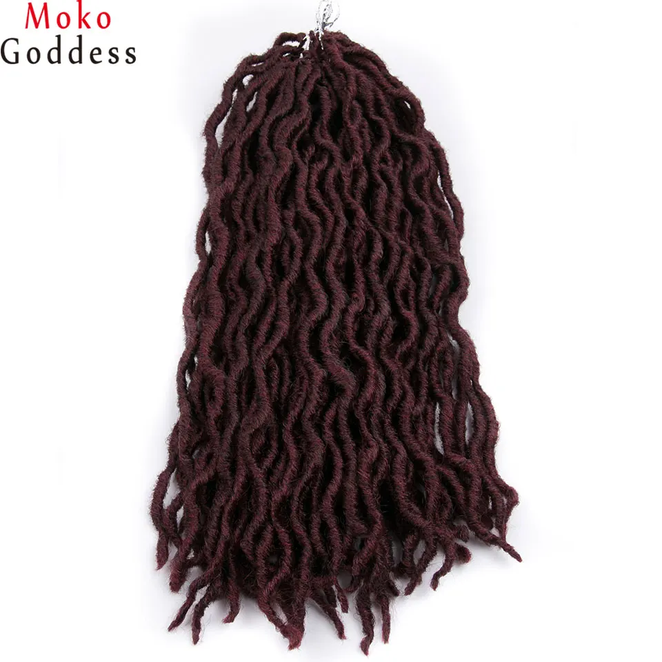 Mokogoddess афро дреды косички волосы для наращивания 18 дюймов регги вязаные