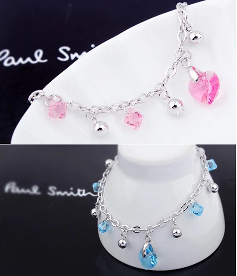 Новые кристаллы от Swarovski Браслеты кольцеобразные браслеты с брелоками для Для