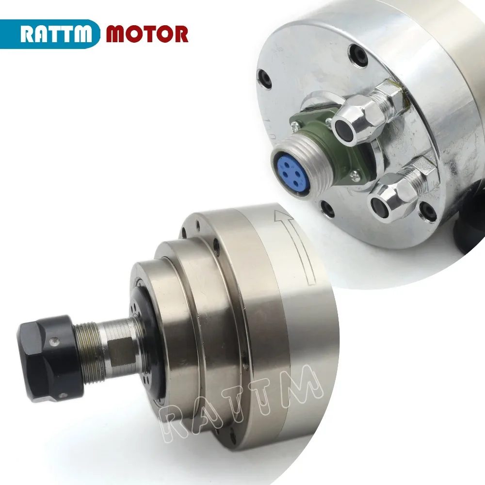 Двигатель шпинделя с водяным охлаждением для гравировально фрезерного станка