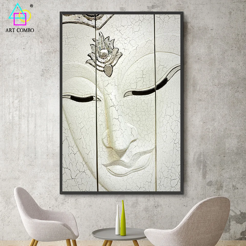 Современного Искусства HD Печать Будды Портретного Живописи На Холсте Wall Art Номер