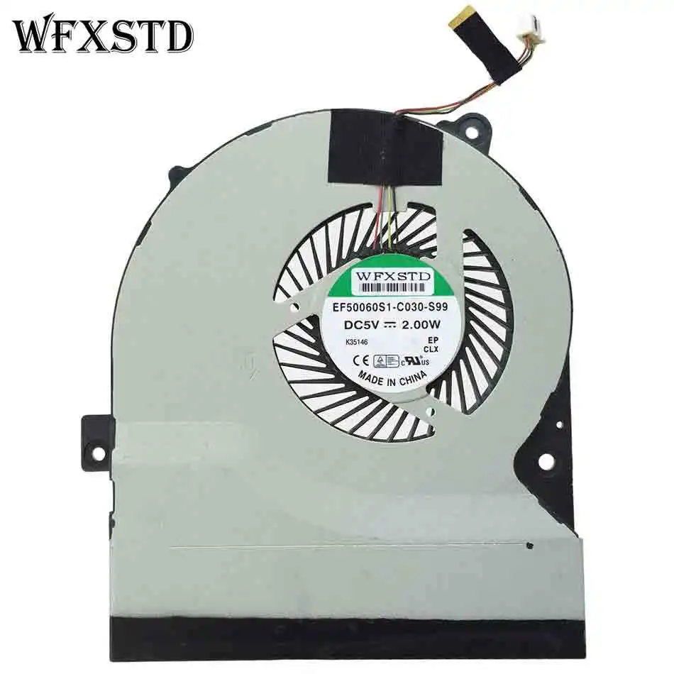 Новый оригинальный охлаждающий вентилятор для процессора ASUS S56 S550CM S56CA S56CB K56 DC