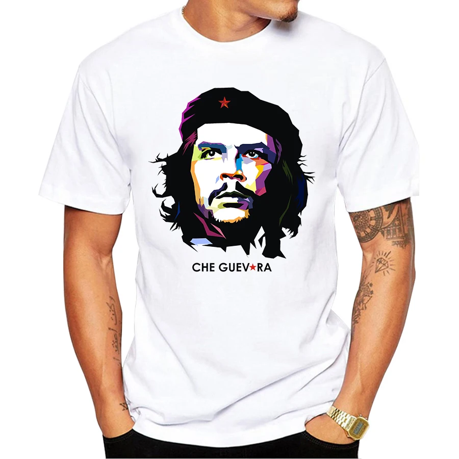 Мужская футболка с коротким рукавом Che Guevara и Fidel casto Повседневная принтом крутой