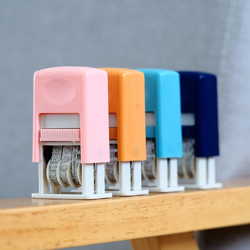 Пластмассовая ручка с датой Diy штампы для скрапбукинга Kawaii Канцелярские товары
