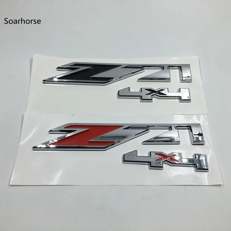 Soarhorse 2 шт. хром Z71 4x4 брызговики для Chevrolet GMC Chevy Silverado Sierra Tahoe Suburban|4x4 chrome emblems|emblem