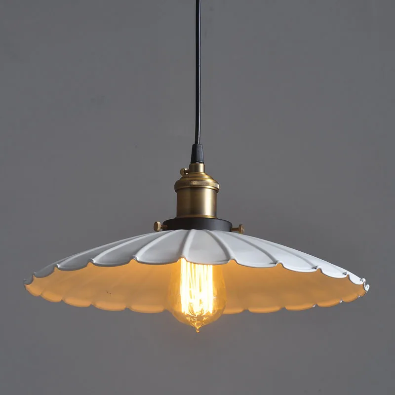 black vintage industrial pendant light nordic retro lights iron lampshade loft edison lamp metal cage dining room Countryside | Лампы и