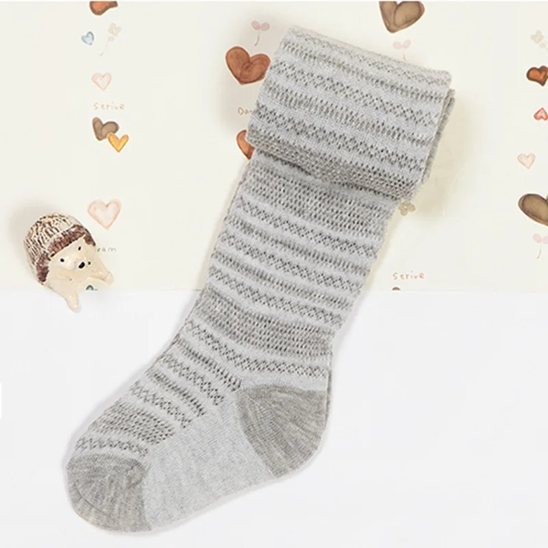 Летние тонкие подгузники для маленьких девочек колготки повседневные весенние