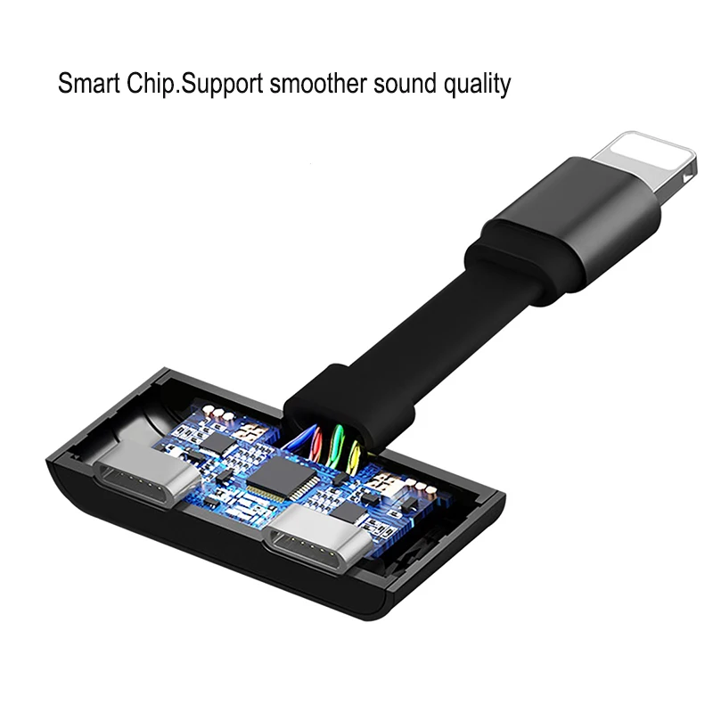 Allvcover 2 in 1 Charging Audio Adapter Converter for Lightning Charger Splitter For iPhone 7 8 Plus X | Мобильные телефоны и