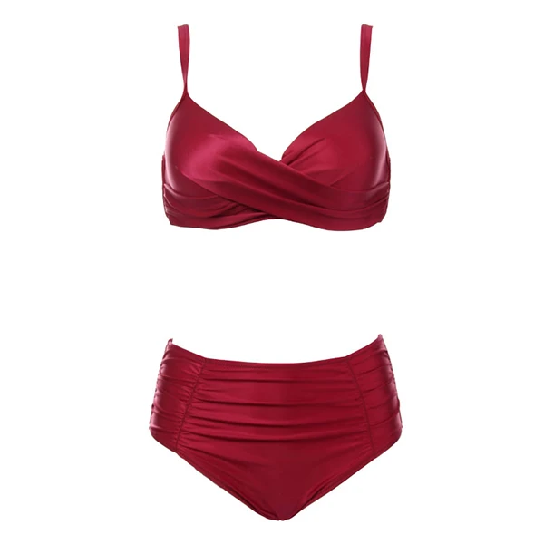 Andzhelika bikini коллекция Женский купальник с плотной чашкой - Цвет: Red