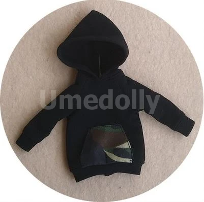 black 1 шт. милые толстовки для Blyth, Azone XS s m, Licca, Blyth, Barbies, OB24, obitsu 27 куклы одежда аксессуары девочка игрушка - Цвет: black