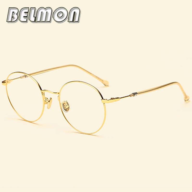 Винтажная оправа для очков женские мужские круглые ретро очки компьютерные