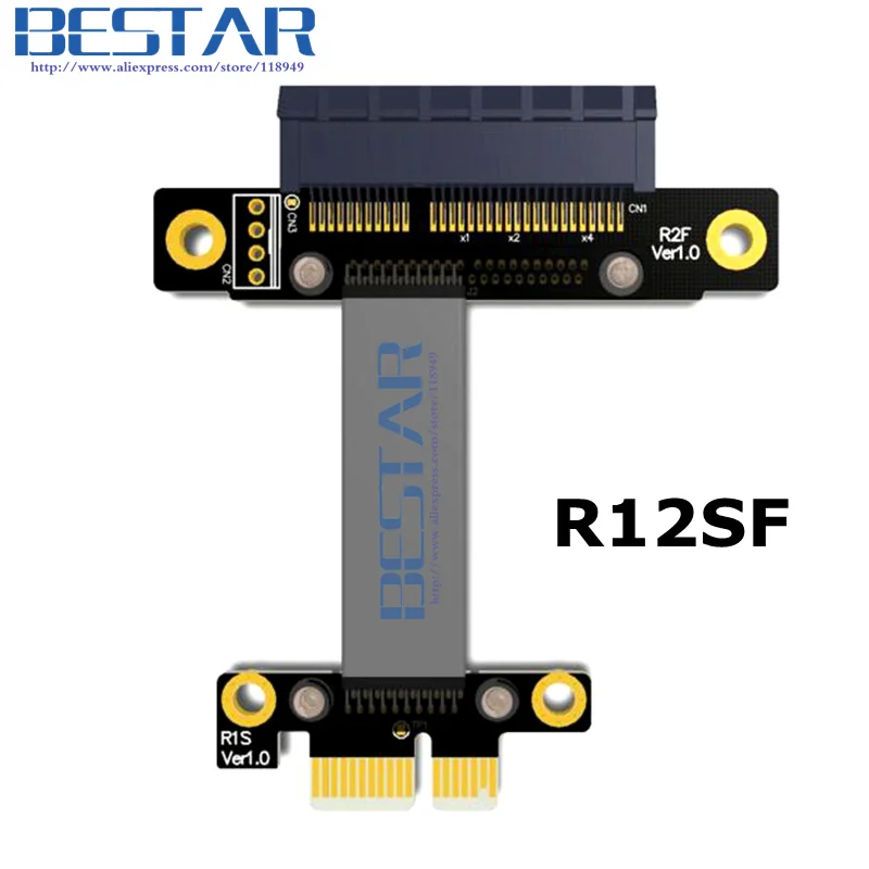 8G/bps карта расширения pci-e x1 к PCIe x4 Удлинительный ленточный кабель 5 см 15 25 80 pci express 1X