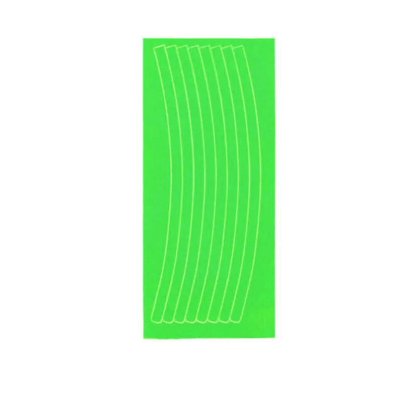 1PCS Green Обод колеса велосипеда отражательные переводные наклейки протектор безопасности MTB отражатель - Цвет: 1PCS Green