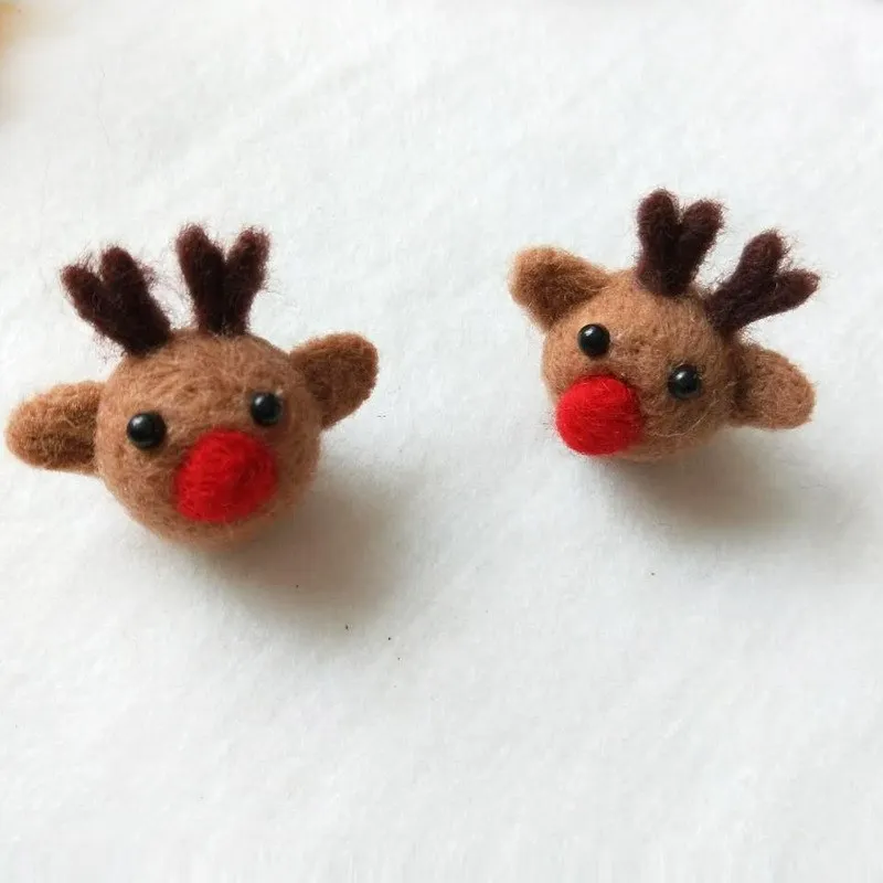 2 шт./лот шерстяного фетра изображением животных и птиц С цветочным принтом На