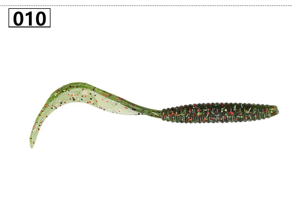 8 шт./лот, Мягкая приманка, червь 2,4 г, 12 см, гибкая приманка Tail grub, силиконовая приманка для рыбалки