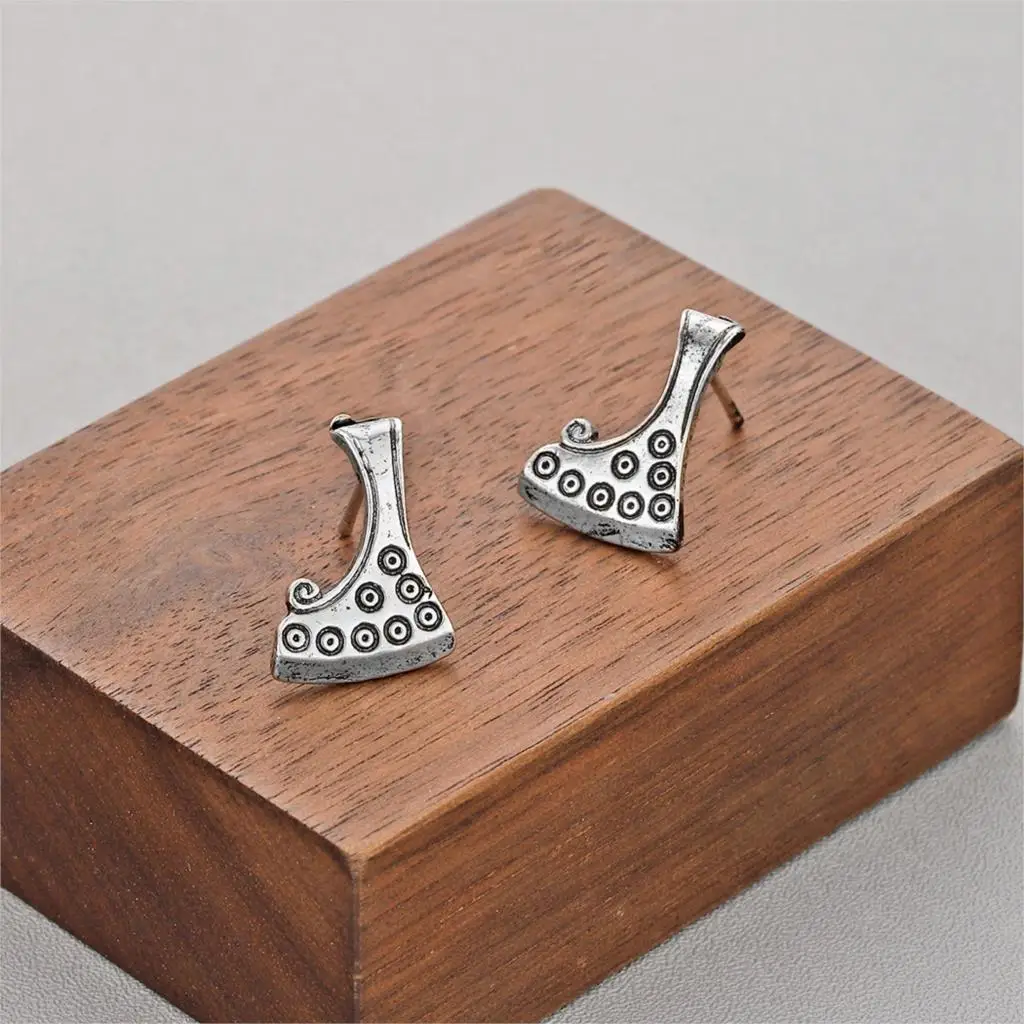 Cxwind серьги викингов винтажные славянские геометрические с топором для женщин