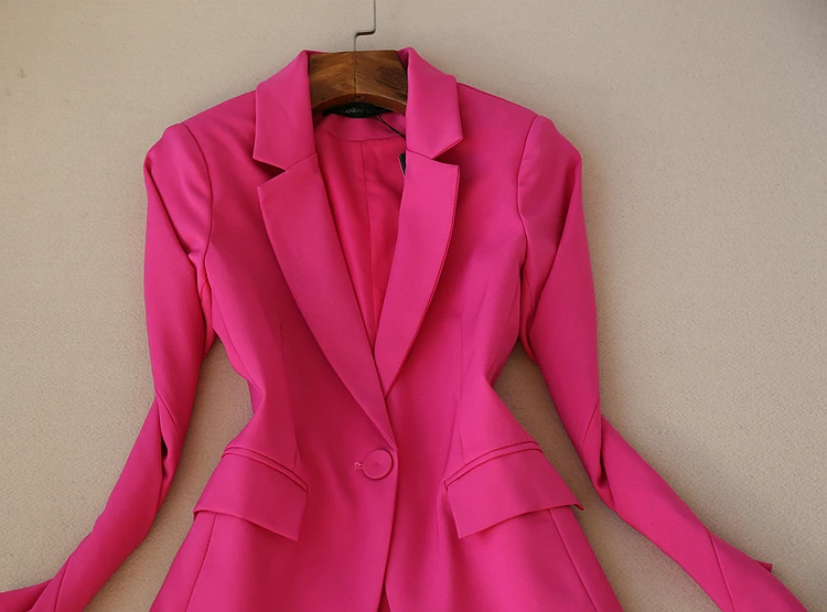 Высококачественный модный женский костюм на весну и осень новинка изящный