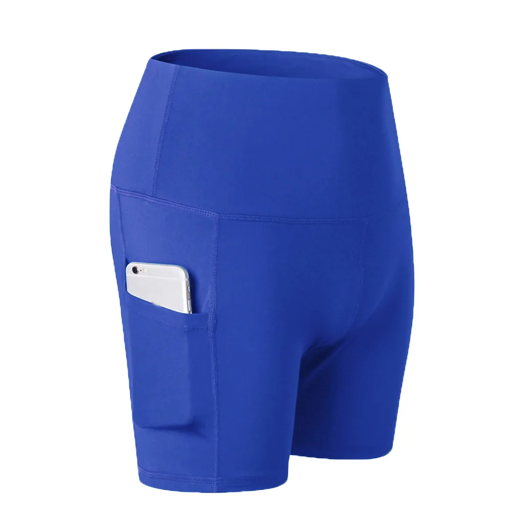 Короткие леггинсы для женщин с высокой талией и контролем живота тренировочные