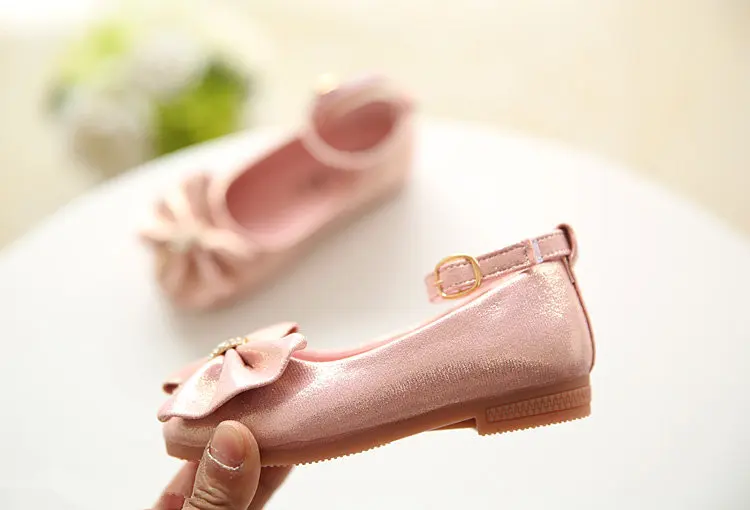 Кроссовки Детские с бантом и жемчугом на осень|Кожаная обувь| |