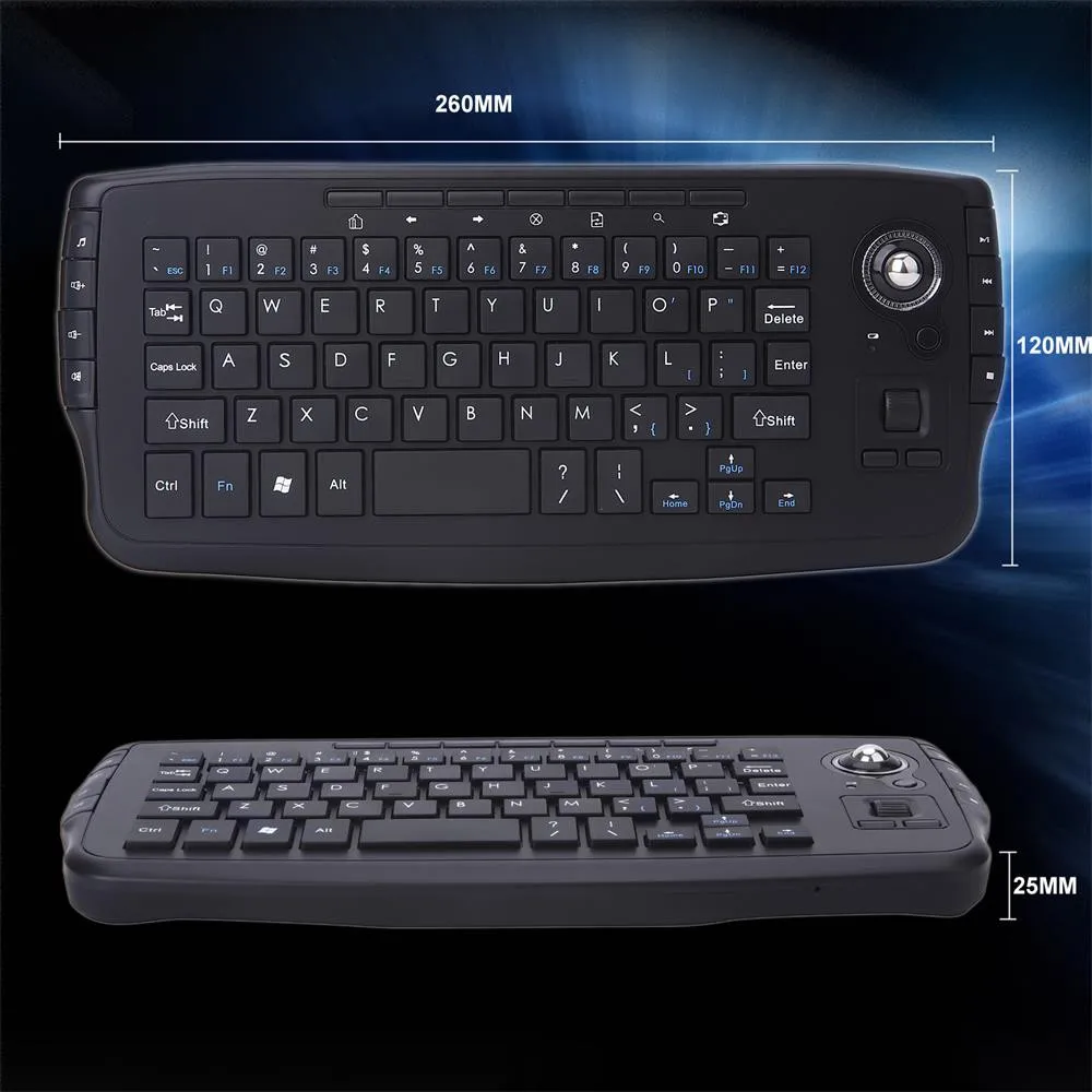 2 4G мини беспроводная клавиатура Многофункциональный Trackball Air Mouse 20A Прямая