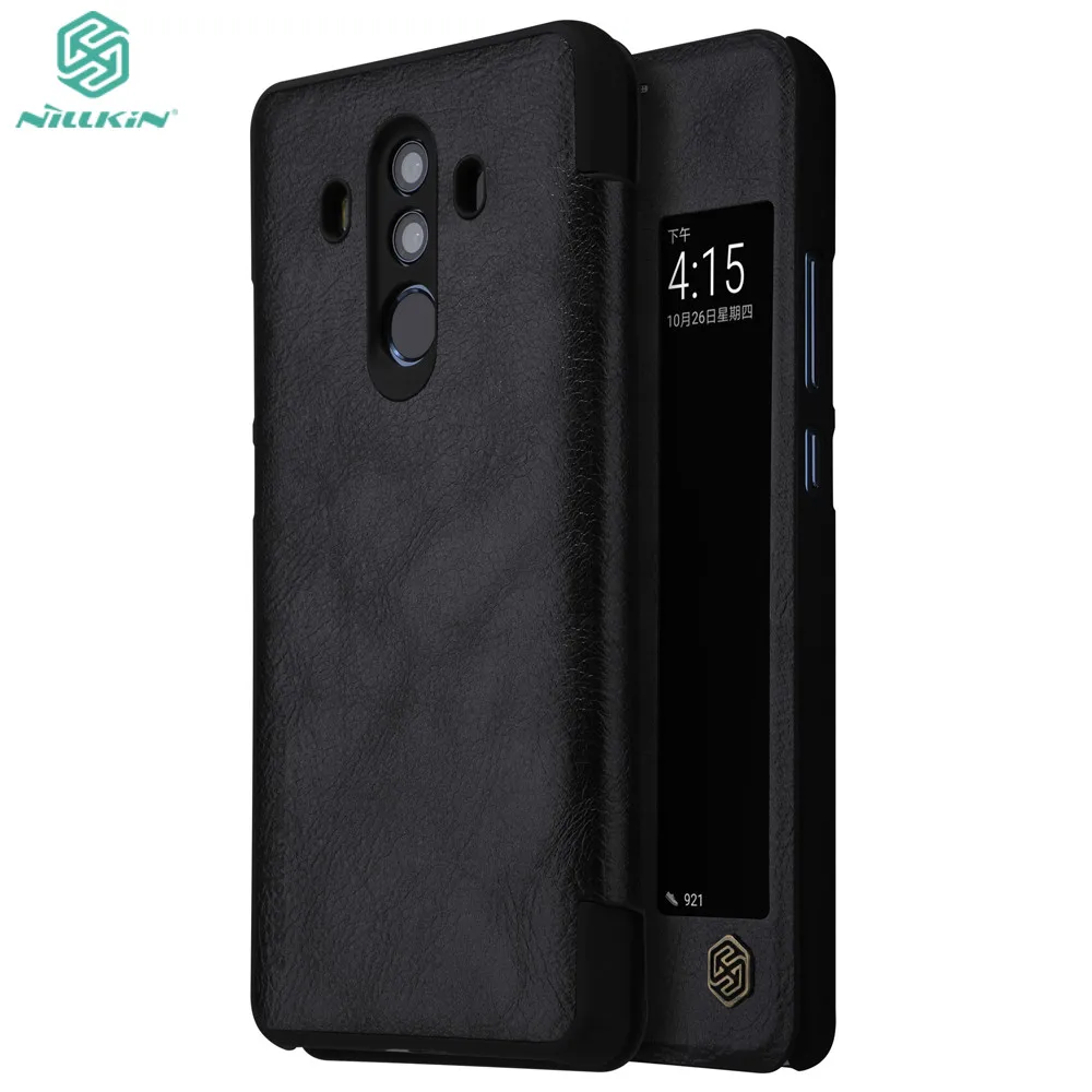 Huawei mate 10 pro чехол NILLKIN Qin Флип кожаный чехол для телефона для huawei mate 10 pro кошелек чехол для телефона Смарт Пробуждение