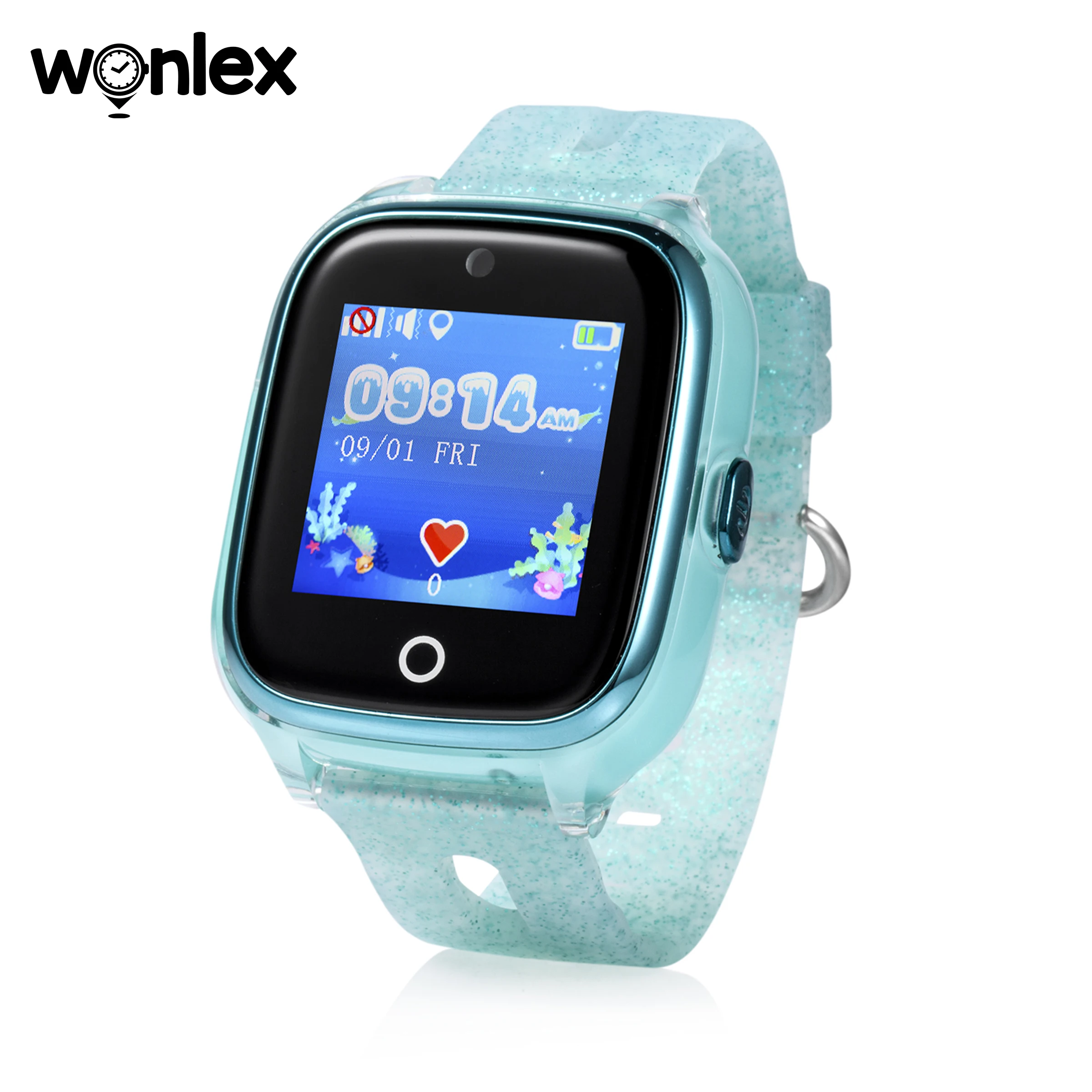 Детские Смарт-часы Wonlex с камерой 2G водонепроницаемые часы IP67 GPS WIFI SOS KT01