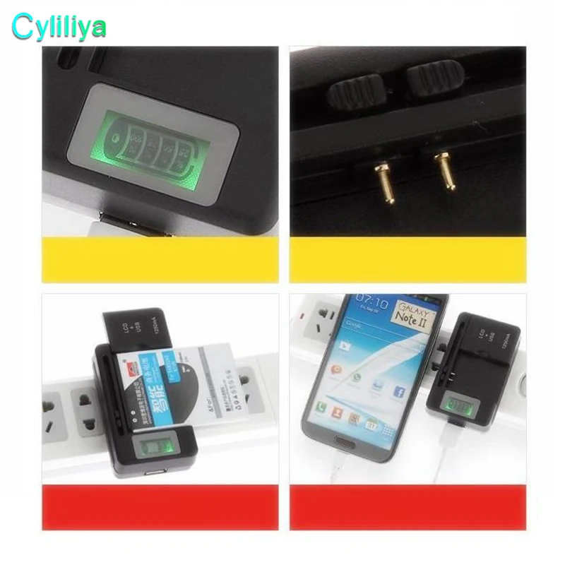 Универсальный ЖК экран USB AC телефон батарея li ion домашняя настенная док станция