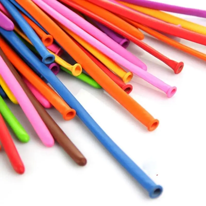 200 шт./лот латексные воздушные шары на день рождения Длинные Воздушные в полоску