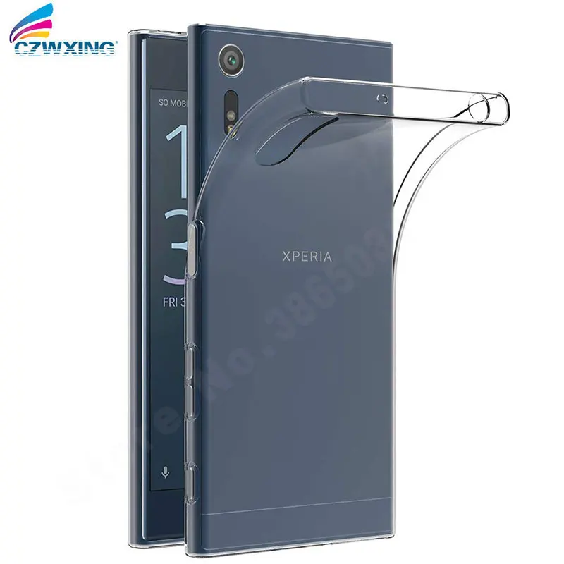 Чехол для Sony Xperia XZ силиконовый прозрачный чехол из ТПУ телефона Dual F8332 F8331 / XZs G8232
