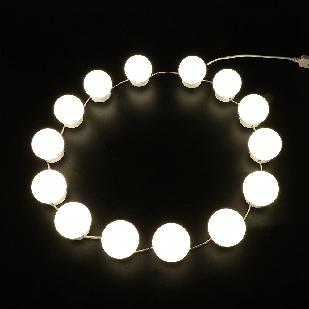 14 Bulbs 4 типа светодиодный светильник-лампа, зеркальный светильник, косметический светильник с USB сенсорным выключателем, набор зеркальных ламп, осветительный светильник, косметический светильник, инструменты для макияжа - Цвет: 14 Bulbs