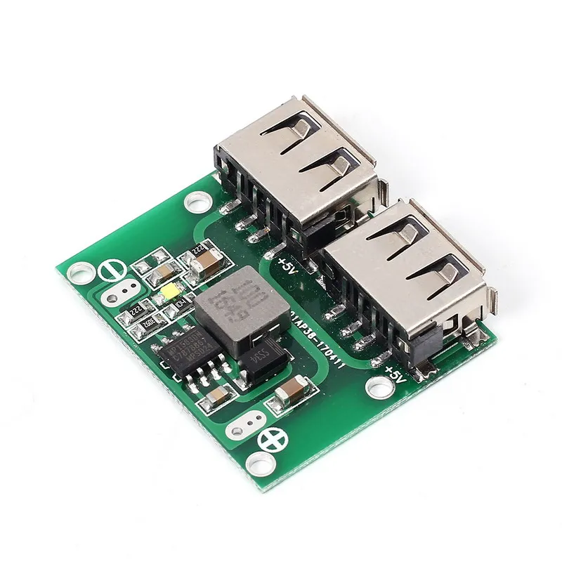 9V 12V 24 В до 5 DC Шаг вниз Зарядное устройство Мощность модуль Dual USB Выход Buck