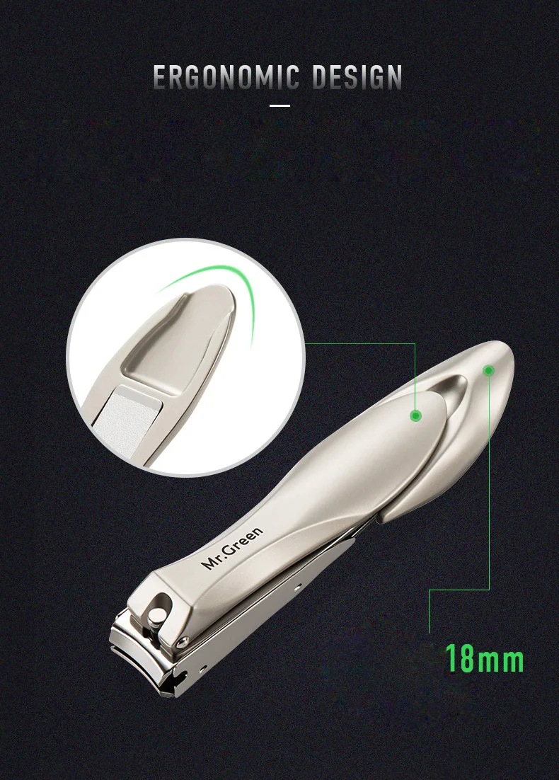 MR.GREEN high quality Medium Size Stainless Steel Nail Clipper Cuticle Scissors Nail Nail Cutter Manicure Trimmer Nail Art Tool