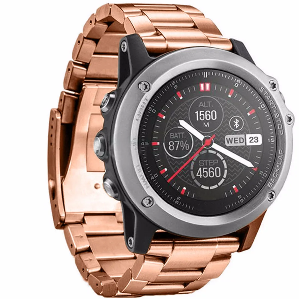 Многоцветный ремешок для часов из нержавеющей стали Garmin Fenix 3 умных с