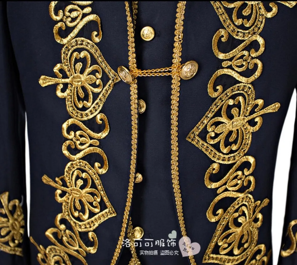 Новинка 2021 модный приталенный деловой костюм одежда вышитые сценические костюмы