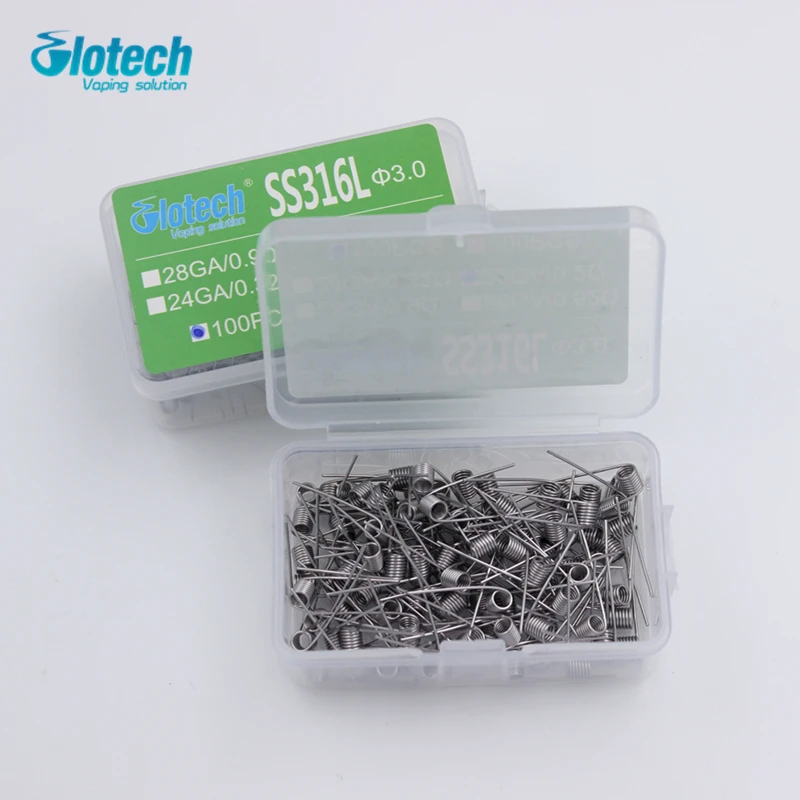 Glotech готовые катушки + органический хлопок Vaper Twizer V8 DIY наборы инструментов для